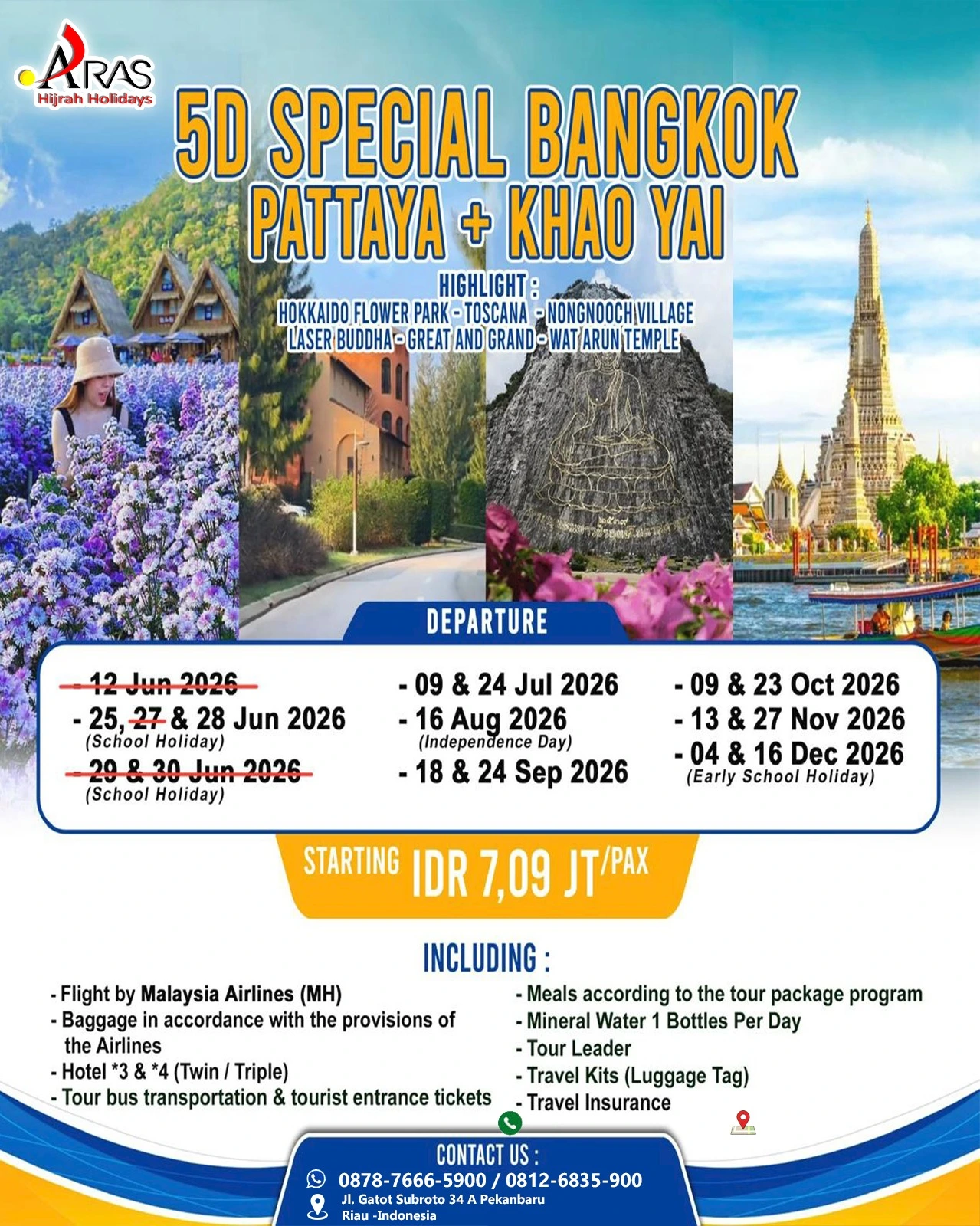 5D SPECIAL BANGKOK PATTAYA + KHAO YAI